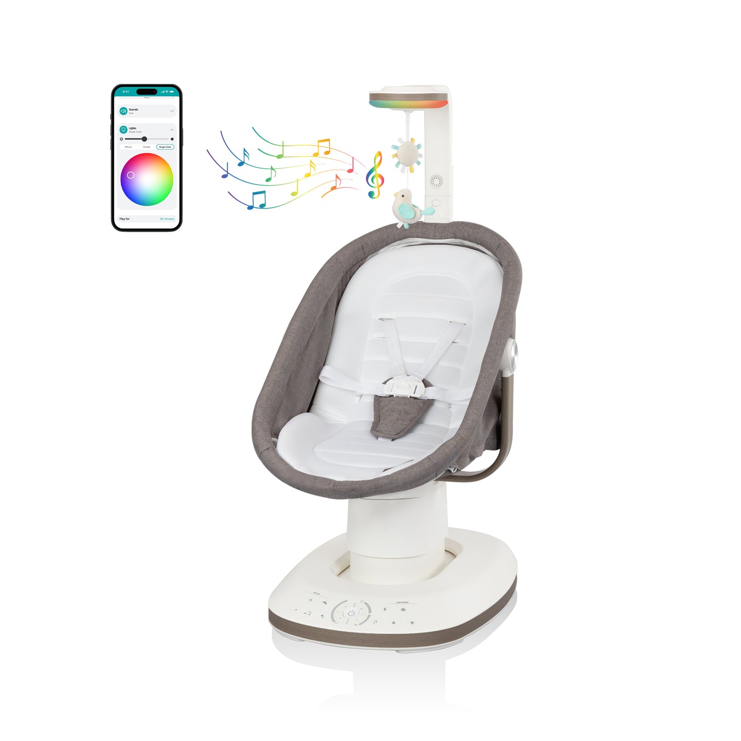 Elara 2-in-1 Smart Motion Swing & Soothing Nest