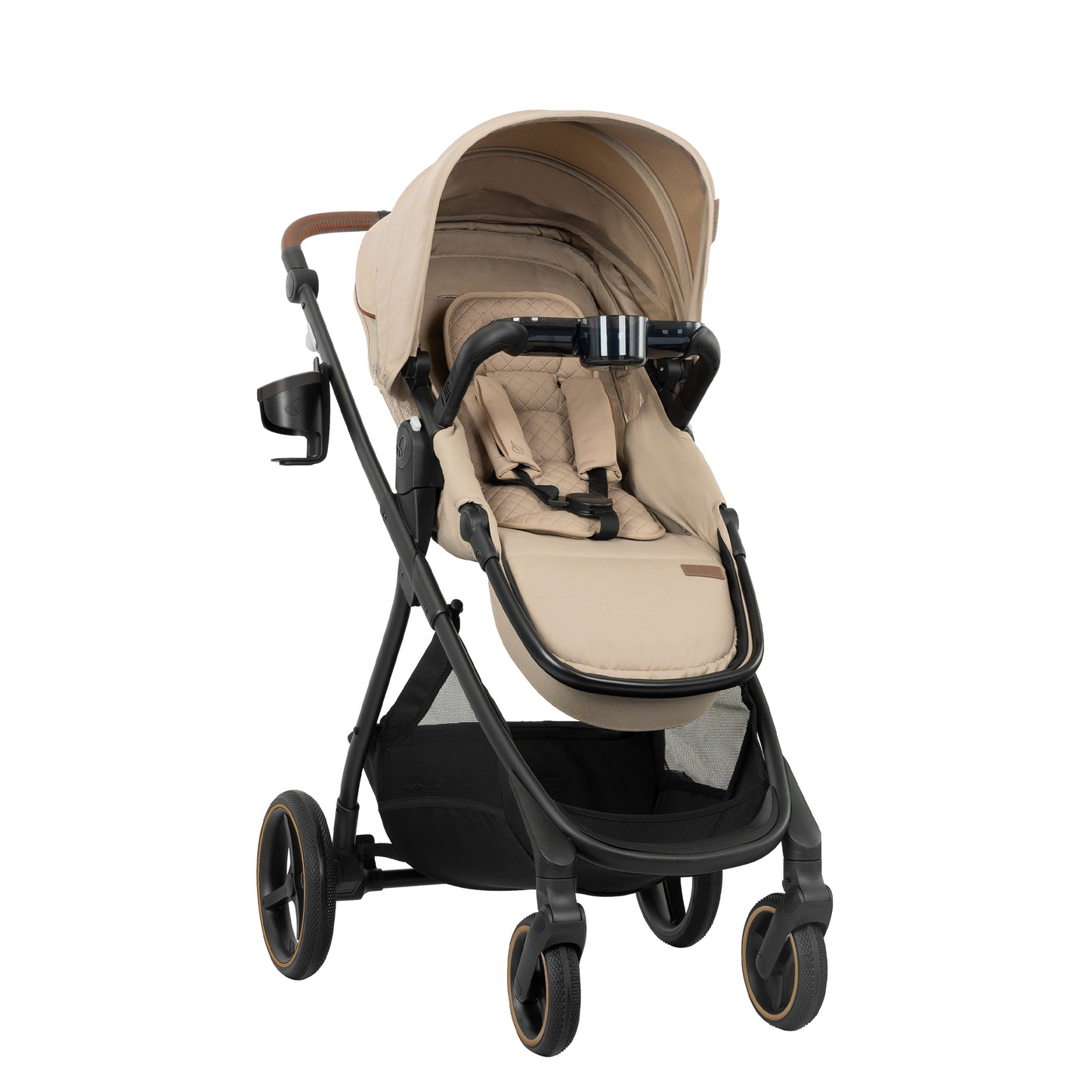Shyft Intuiti+ Stroller with Green & Gentle Fabric (Travertine)