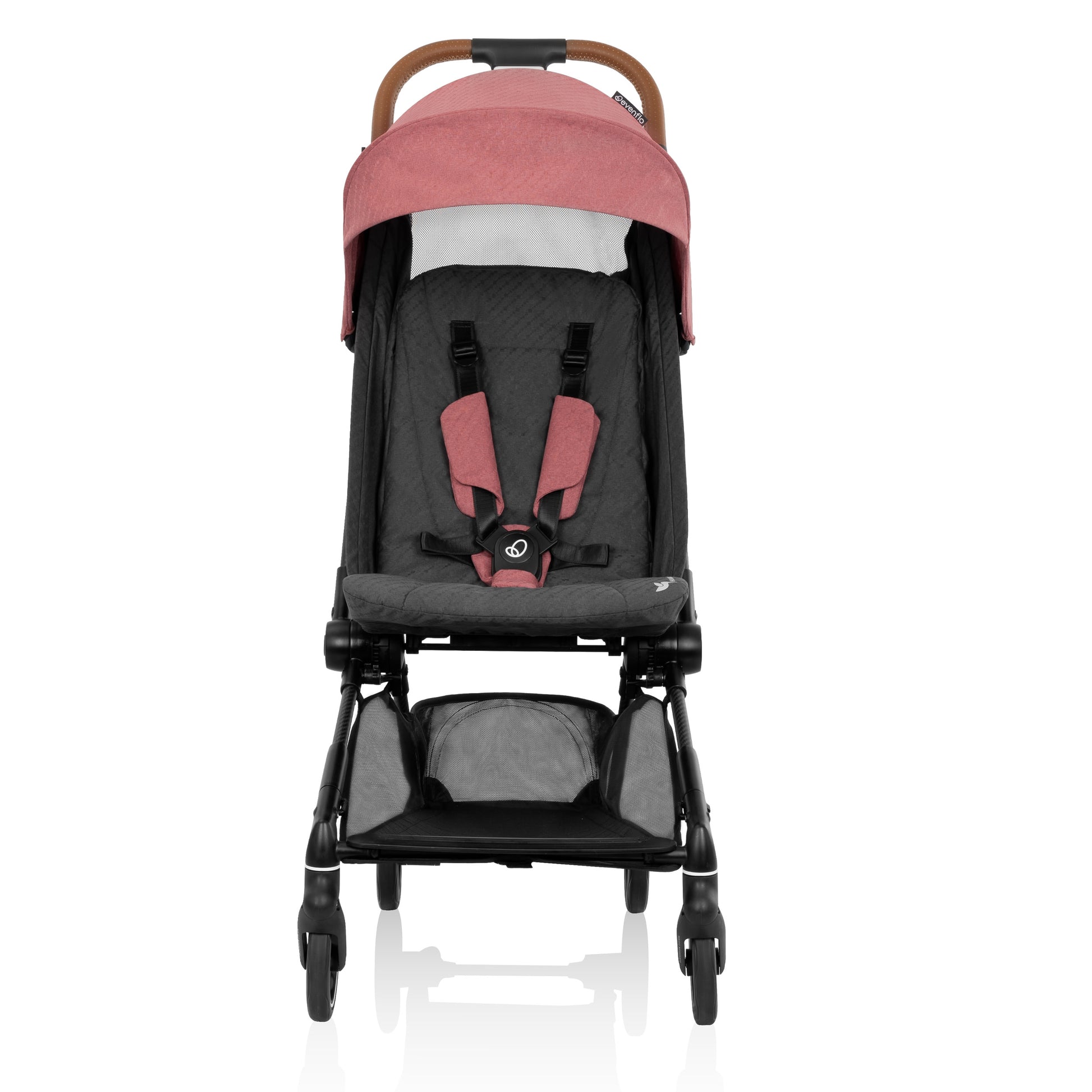 Keep your child safe and comfortable with a secure harness and convenient storage basket.