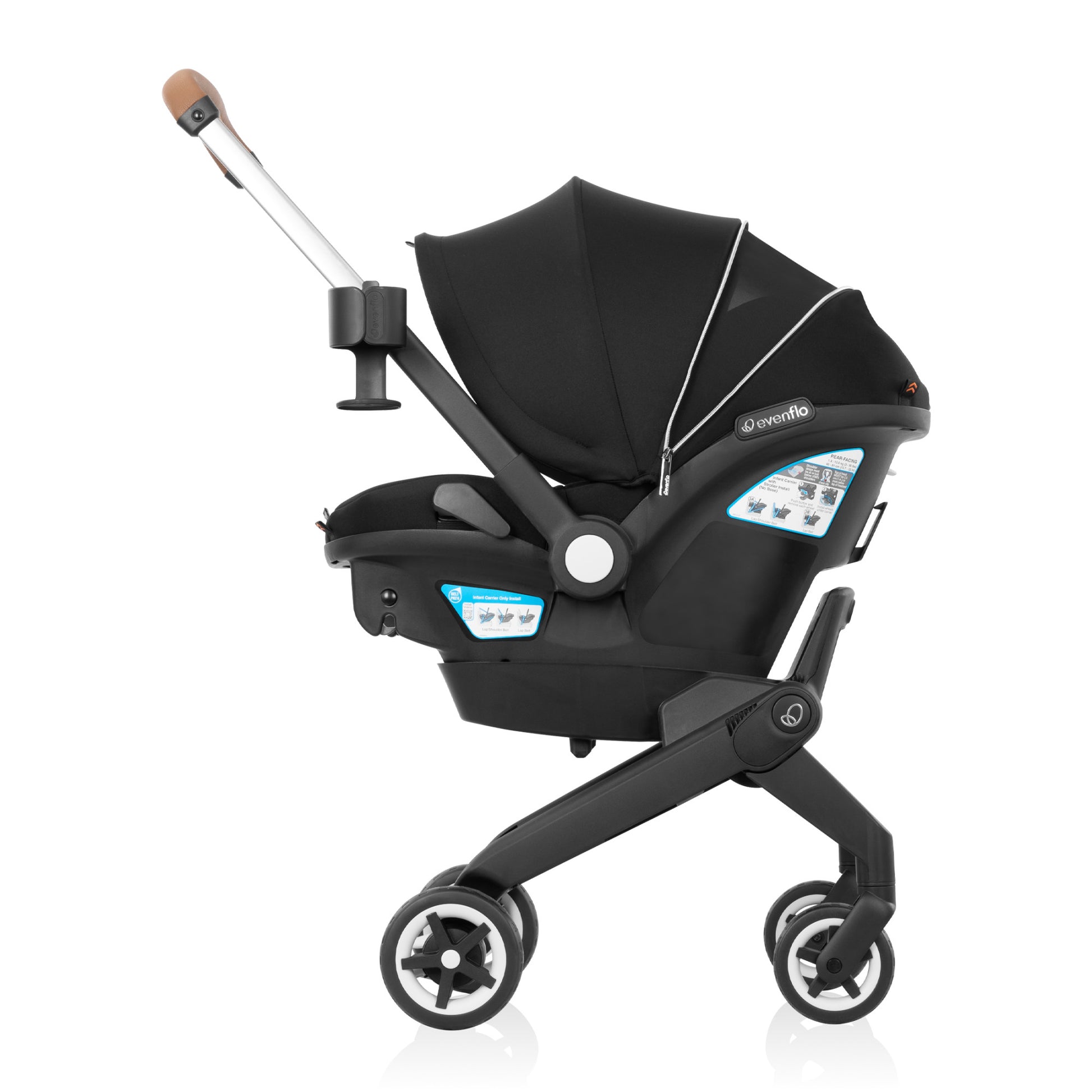 Experience effortless mobility with your little one, from car to sidewalk and beyond.