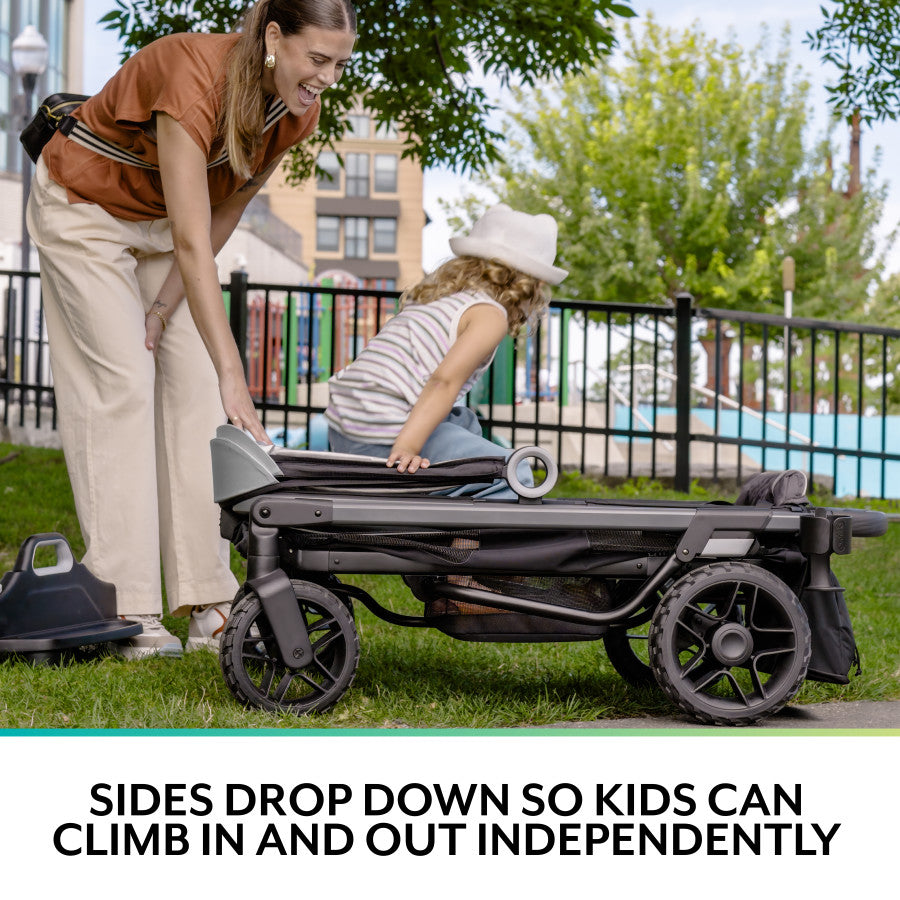 Easily fold this wagon for compact storage, so you are always ready for adventure.