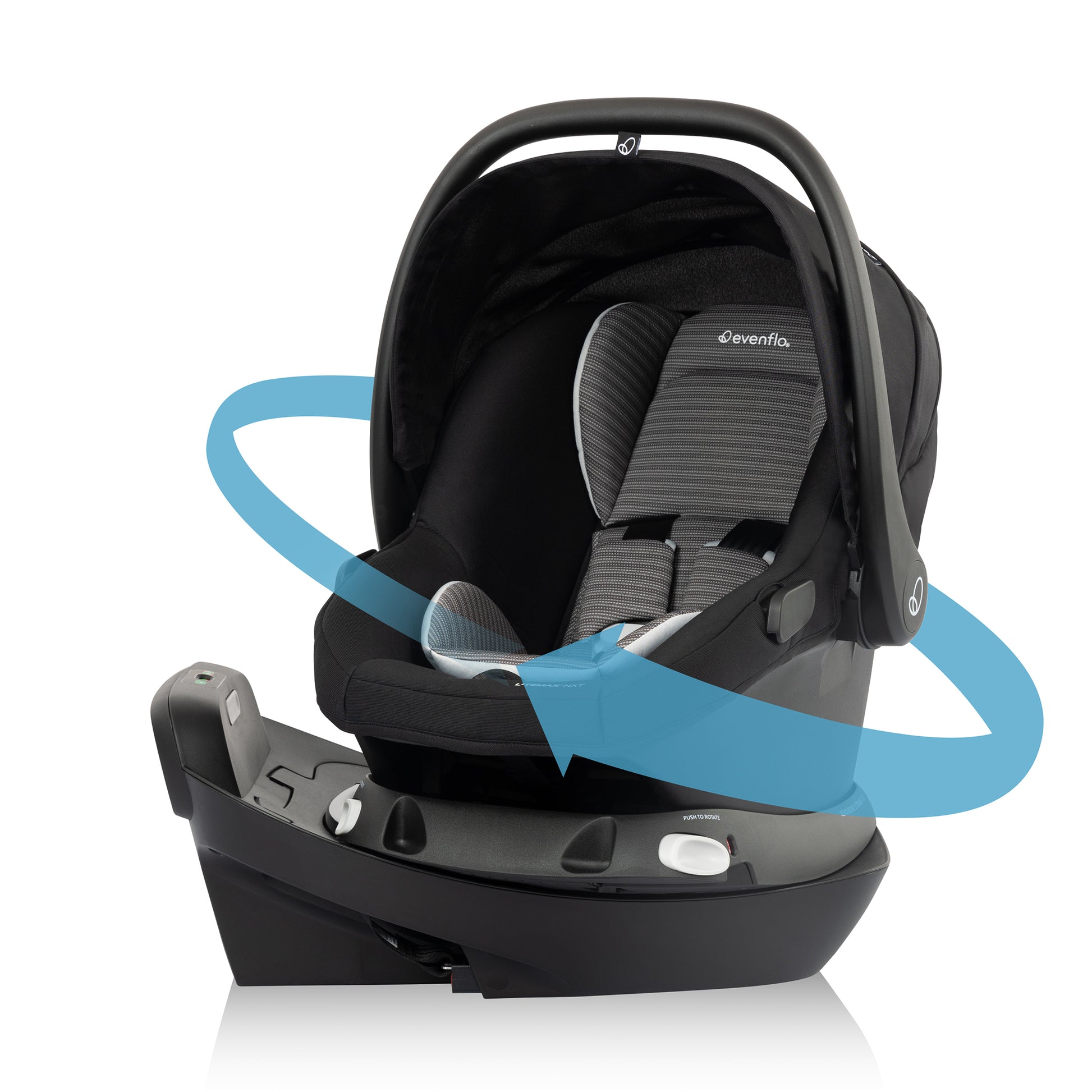 Revolve180 LiteMax NXT Rotational Infant Car Seat (Cinder Gray)