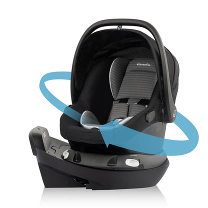 Revolve180 LiteMax NXT Rotational Infant Car Seat (Cinder Gray)