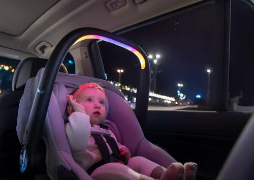 Make night trips fun with a light-up handle, providing visibility and a happy baby.