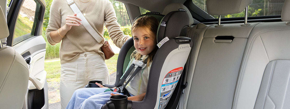 Feel at ease as your happy child smiles from the safety and comfort of their car seat.