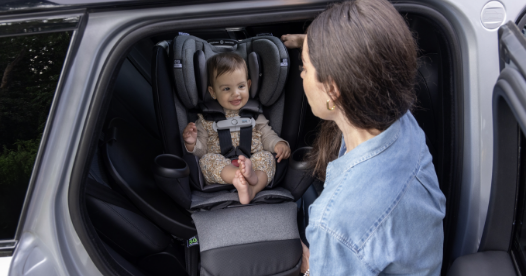Witness the pure joy on your baby's face as they are safely secured in their car seat.