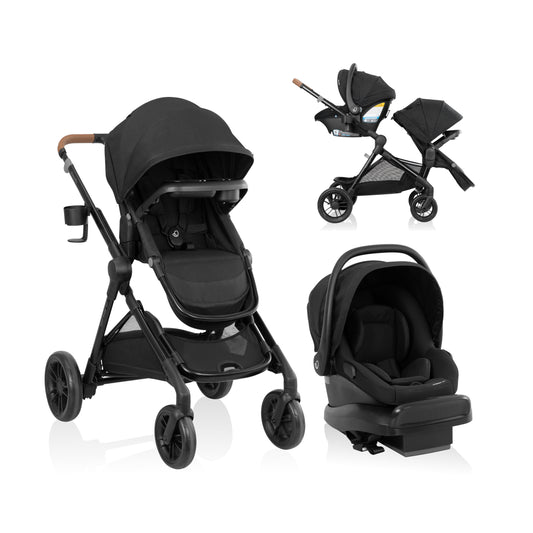Pivot Xpand NXT Travel System featuring LiteMax NXT Infant Car Seat (Coal Black)