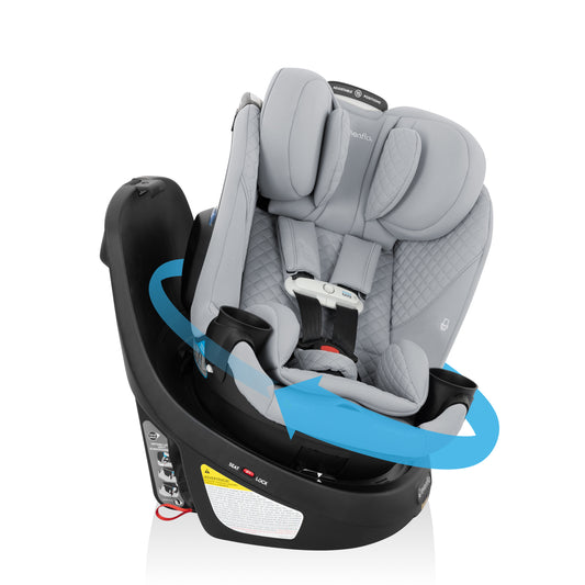 Revolve360 Slim 2-in-1 Rotational Car Seat with SensorSafe (Quartz)