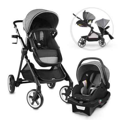 Pivot Xpand Smart Modular Travel System with LiteMax Infant Car Seat (Moonstone)