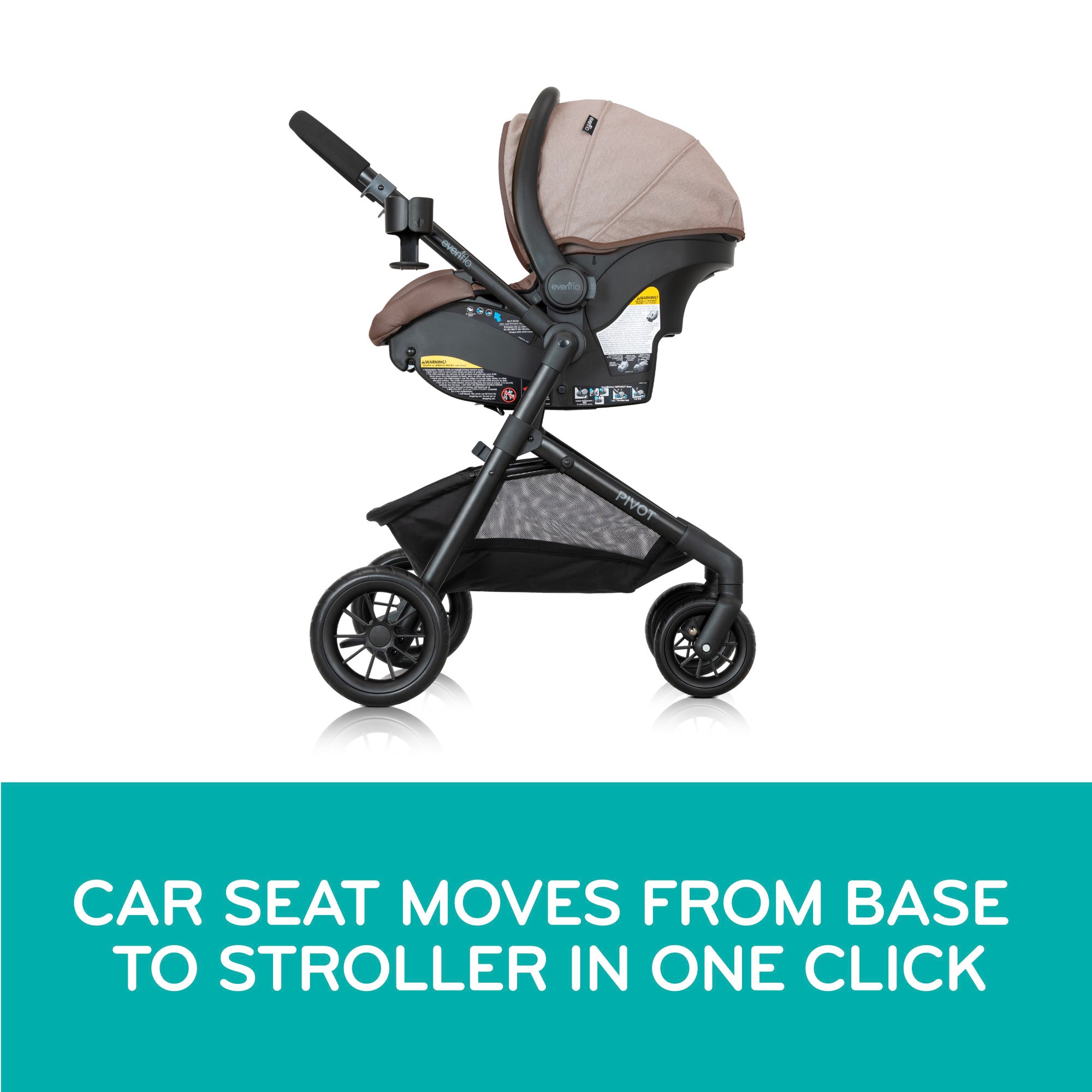 Pivot Modular Travel System with LiteMax Infant Car Seat | Evenflo