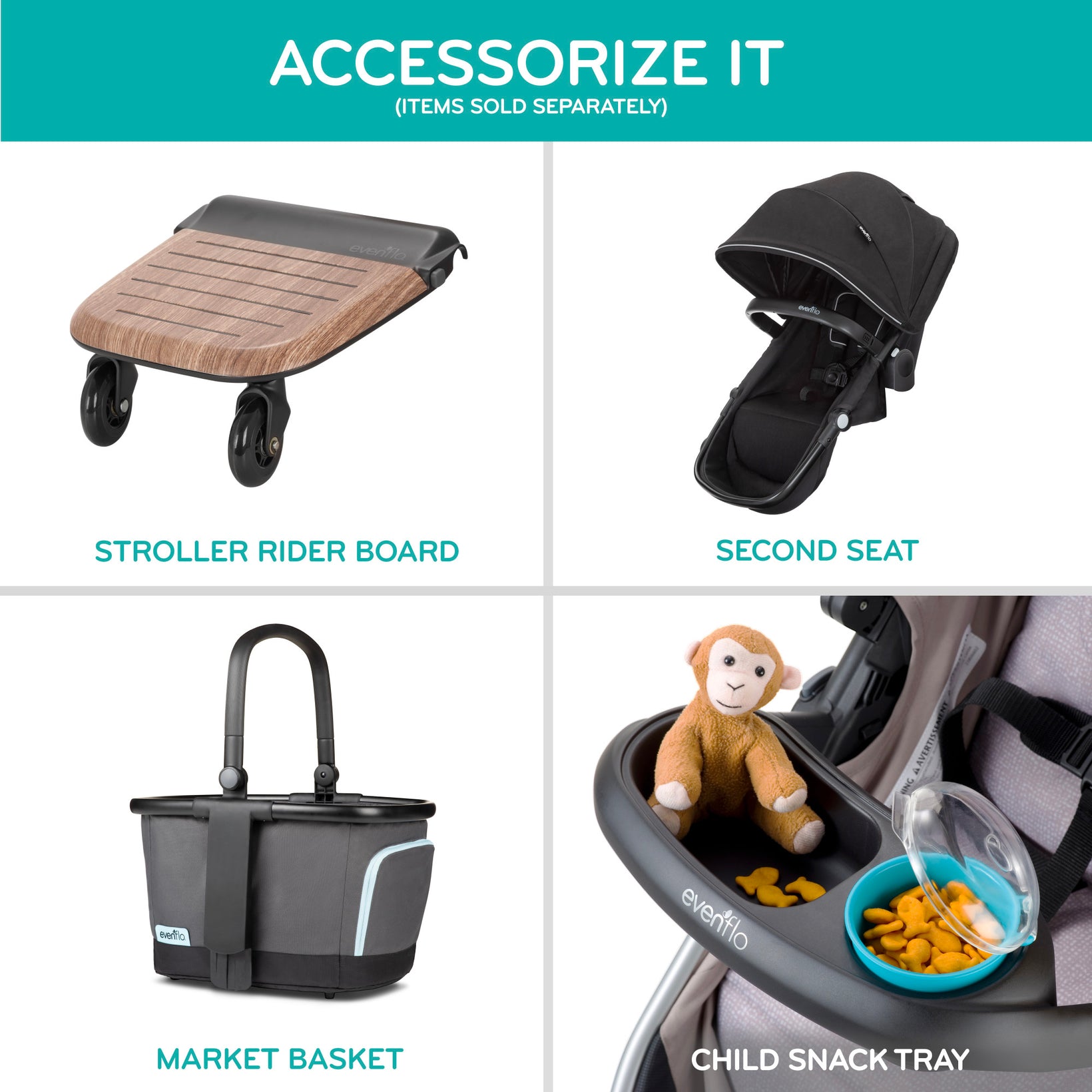 Build your perfect ride with a second seat, rider board, and handy accessories to fit your family.