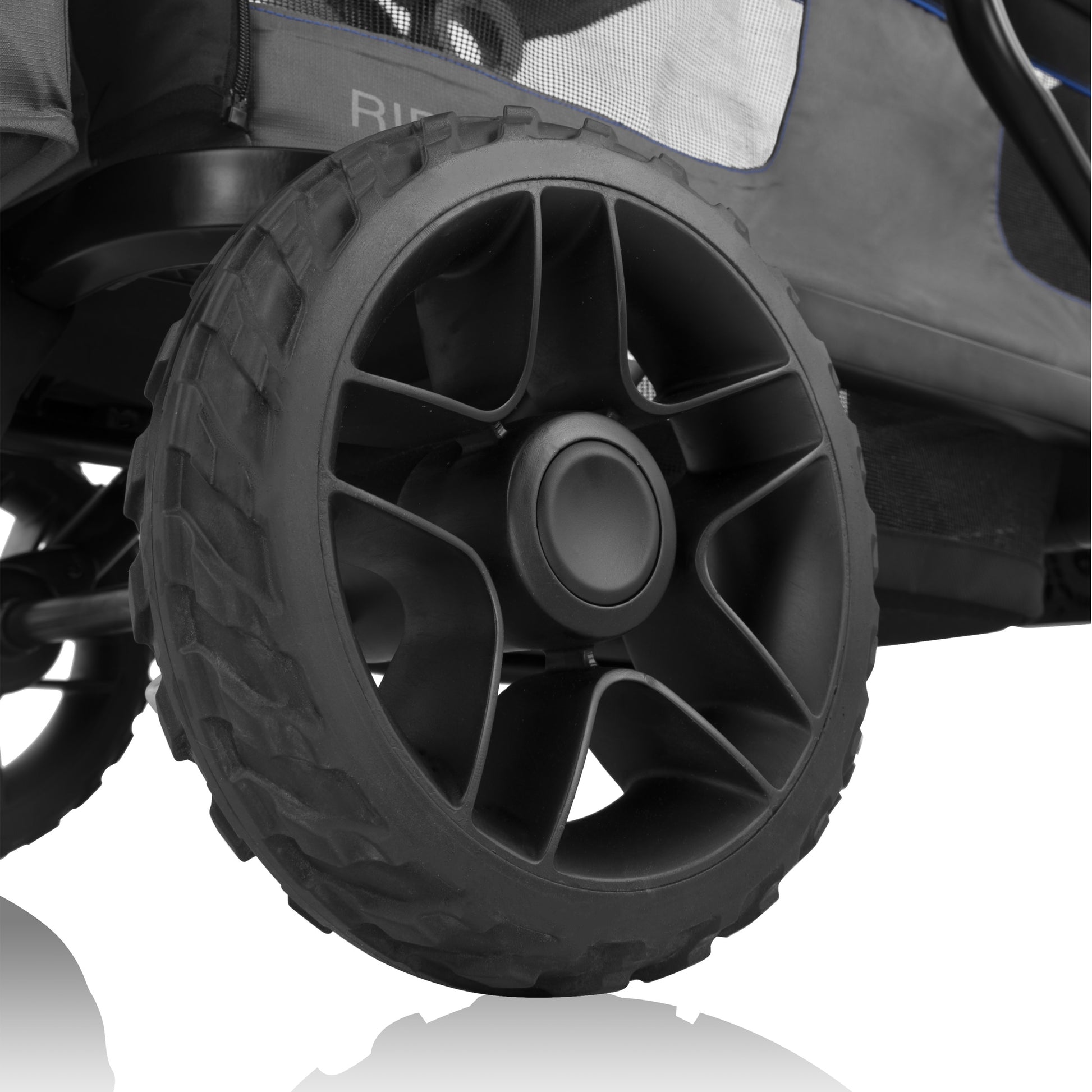 Go anywhere with durable, all-terrain wheels designed for a smooth and stable ride.