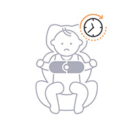 time indicated in the seat