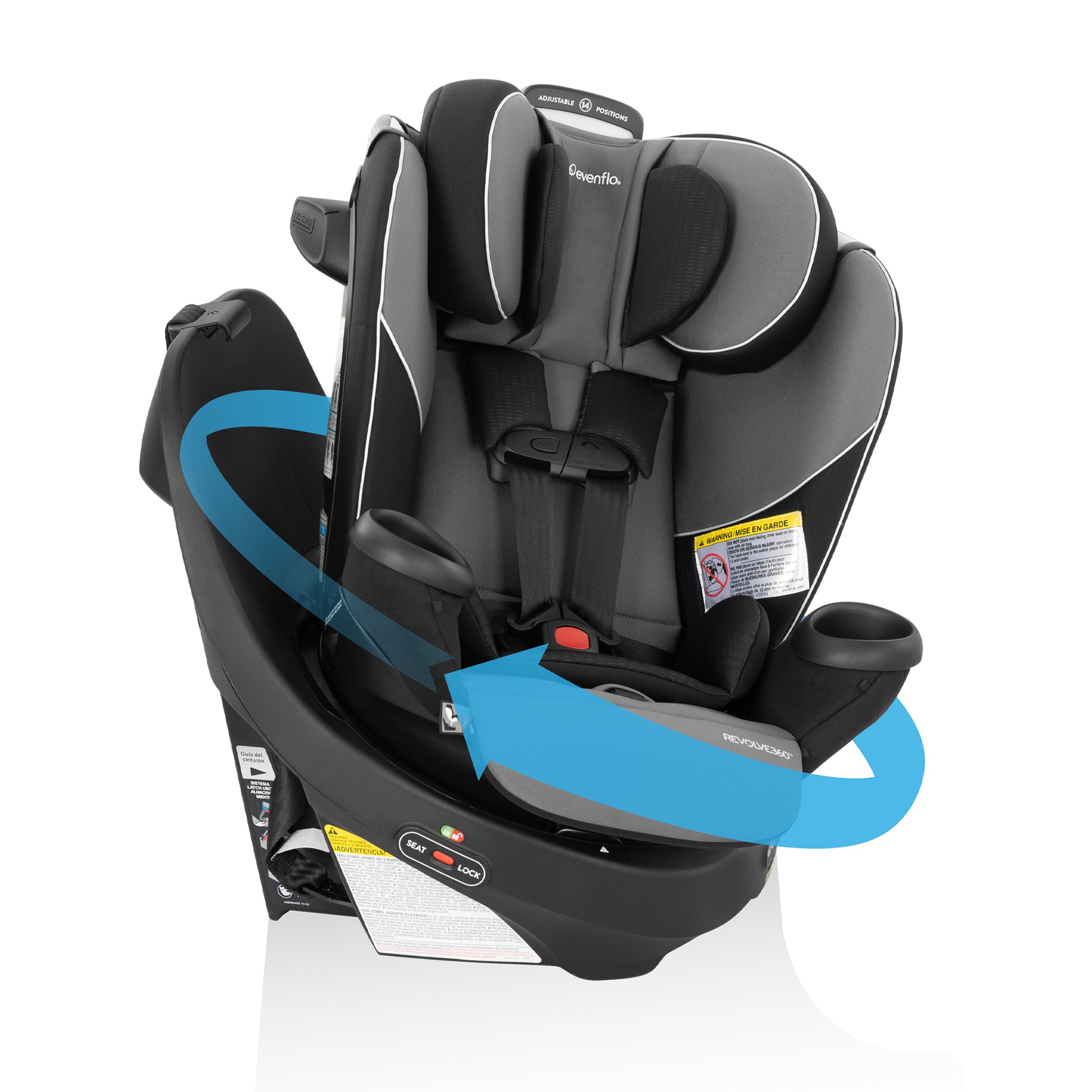evenflo convertible car seat canada Evenflo Revolve360 Rotational All-In-One Car Seat