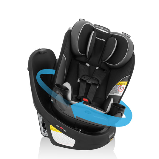 Revolve360 Slim 2-in-1 Rotational Car Seat (Canton Black)